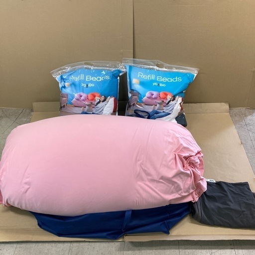 yogibo ヨギボー 本体2枚 補充用 ビーズ  約2kg分　まとめ