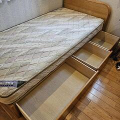 フランスベッド　シングルベッド　ベッドフレームの画像
