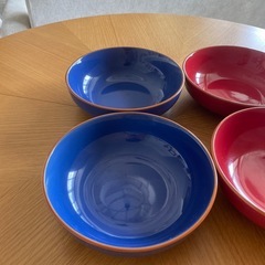 陶器カラー皿の画像