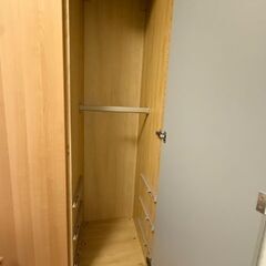 イケアクローゼットミラー付き（収納、衣装収納）の画像