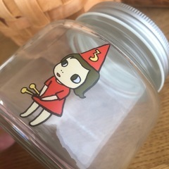 【美品】奈良美智　ガラス瓶　カゴ　バスケット　3点セットの画像