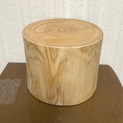 丸太木　花瓶台　スツールの画像