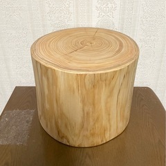 丸太木　花瓶台　スツールの画像