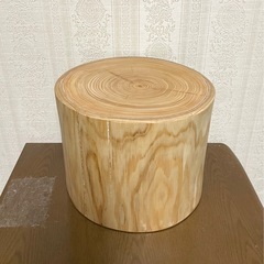 丸太木　花瓶台　スツールの画像