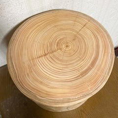 丸太木　花瓶台　スツールの画像