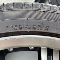 【受付一旦停止します】タイヤホイール４本セット　 165/45R16 の画像
