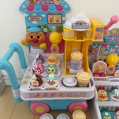 【廃盤品希少】アンパンマン　アイスクリームワゴン　アイス屋さんセットの画像