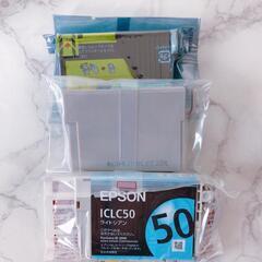 3・EPSON IC6CL50 ライトシアン　３本セット　バラ売り不可　箱なしの画像