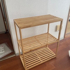 無印良品　棚 竹材　フリーラック３段 の画像