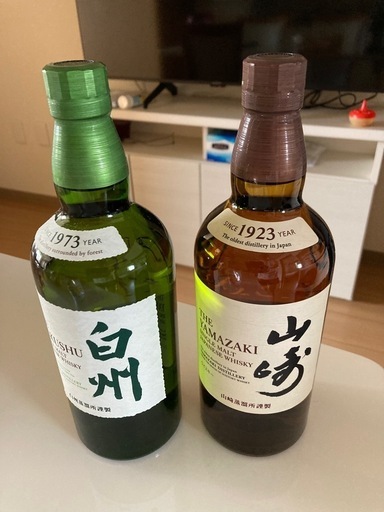 ウイスキー山崎、白州