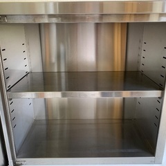 業務用 ステンレス キャビネット 戸棚 W750×D450×H705mm 厨房機器 店舗作業台 食器棚 便利棚 店舗用品の画像