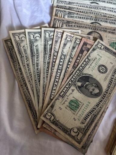 アメリカ旧紙幣、215ドルになります、