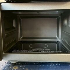 SHARP 電子レンジ RE-S55DJ-B 2022年製 ブラック オーブンレンジ 動作確認済 フラットテーブル 状態良好 生活家電 キッチン家電 Y2138の画像