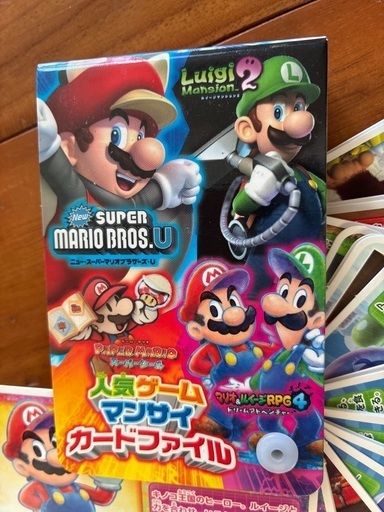 スーパーマリオ　人気ゲームマンサイカードファイル