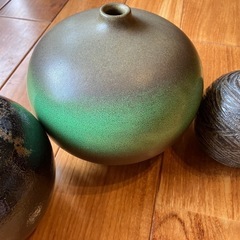 一輪挿し　球形花瓶　3点セット　清水焼(たち吉)等の画像
