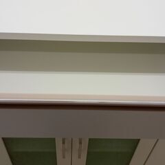★リユースのサカイ高崎店★TJ12628 NITORI 食器棚 白 H89×D39.5×W90 クリーニング済みの画像