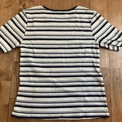 【超美品】nano universe 半袖 リブ カットソーの画像