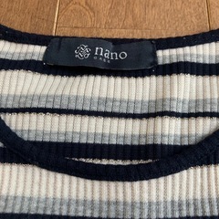 【超美品】nano universe 半袖 リブ カットソーの画像