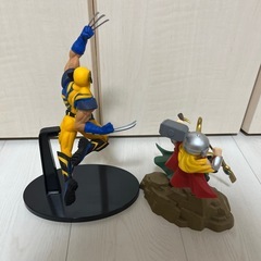 マーベル　フィギア2体　ウルヴァリン　ロキ&ソーの画像