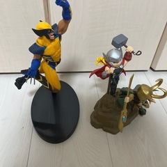 マーベル　フィギア2体　ウルヴァリン　ロキ&ソーの画像