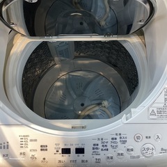 【取りに来られる方限定】　TOSHIBA　縦型洗濯乾燥機　8.0kg　2018年の画像