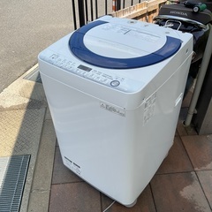 シャープ穴無し全自動洗濯機(分解洗浄済み)ES-GE7Eの画像