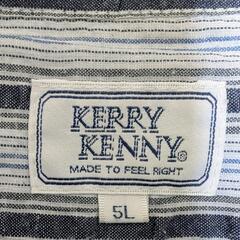 KERRY KENNY メンズ ボーダー 半袖シャツ 5Lの画像