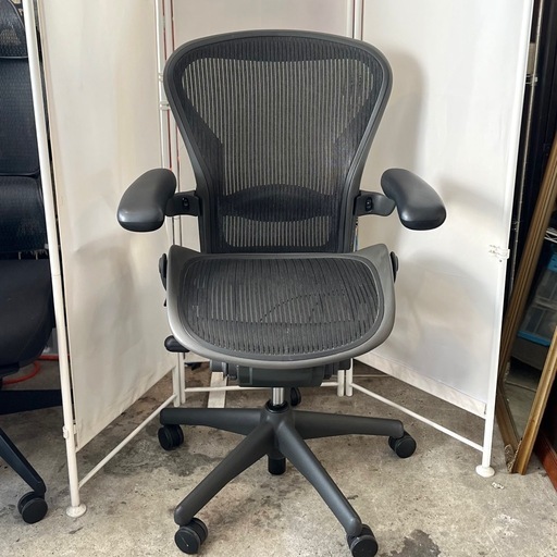 《売約済》【武蔵小山店】配達可！　 Aeron Chairs ハーマンミラー hermanmiller アーロンチェア 検　ランバーサポート　スタンダード　タイプ　座メッシュ 　デスクチェア　OAチェア　メッシュ