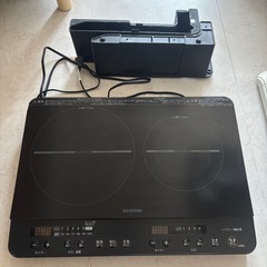 2口IHコンロ脚付 アイリスオーヤマの画像