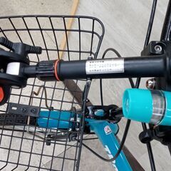 ★リユースのサカイ高崎店★TJ12630  折りたたみ自転車 20インチ 水色 クリーニング済みの画像