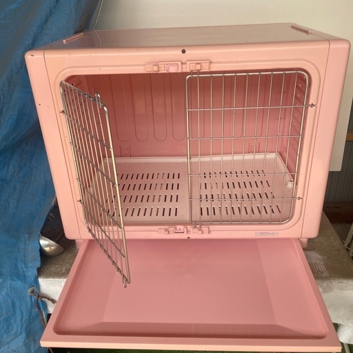 ペットケージＬ　ピンク（ペッツルート）