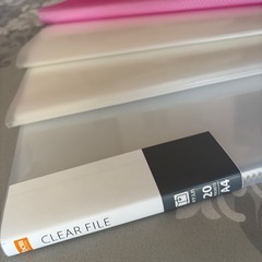 クリアファイル　A4サイズ　4個セットの画像