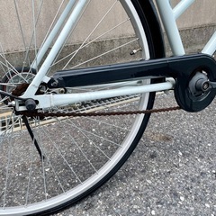 【整備済み】27インチ変速なしLEDライトの自転車の画像