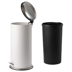 【取引中】IKEA MJÖSA ミョーサ ペダル式ゴミ箱, グレー, 30 Lの画像