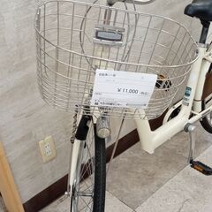 ★リユースのサカイ高崎店★TJ12631 BRIDGESTONE 自転車 26インチ クリーム クリーニング済みの画像