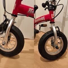 へんしんバイクS 赤 10インチ 屋内保管の画像