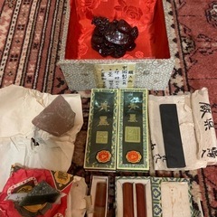 中国製　置物・墨・印材・小物入れなどの画像