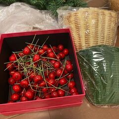 フラワーアレンジメント材料など一式の画像
