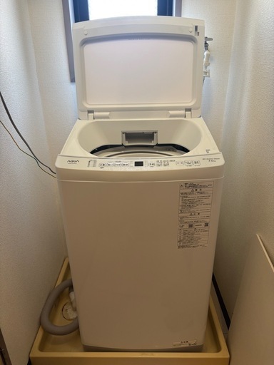美品　2023年式/7kg/全自動洗濯機/AQW-S7E2