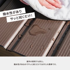アルミ 物置 ベンチストッカー 幅180 ベンチ収納 収納箱 ベランダ 玄関 BOX おしゃれ 収納ボックス コンテナボックス アルミ ブラウン 整理 整頓 おしゃれ シンプルの画像