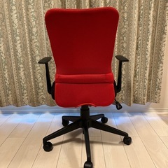 〔お取引き中〕オフィスチェア　サンワサプライ　レッド　メッシュ生地の画像