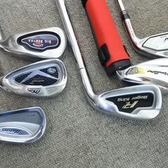 【KSD/A/Io/00】引き取り限定■ゴルフ屋内素振り用アイアン・6本おまとめ出品・ヘッドは大人用・サイズが合えばジュニア練習用も可能かと思われますの画像