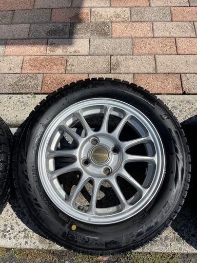 【決まりました】2023/42週ブリヂストン ブリザック14インチ タイヤ・ホイールセット 155/65/R14