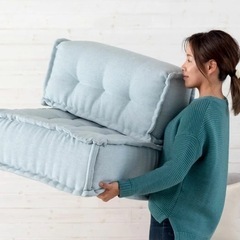 ローソファ　1人ソファ　フロアクッションの画像