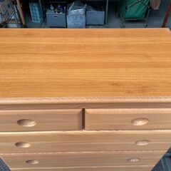 ★状態〇★ 家具 みやざき木工 6段 ハイ チェスト リベラ W865xD450xH1390mm 280サイズ 箪笥 タンス 衣類 収納の画像