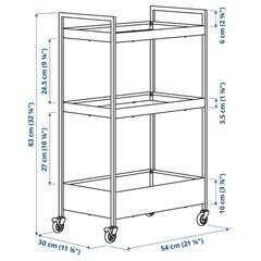 IKEA　ワゴン　黒　ブラックの画像