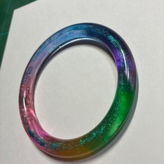 虹色🌈腕輪   ハンドメイド作品の画像