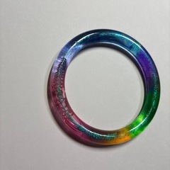 虹色🌈腕輪   ハンドメイド作品の画像
