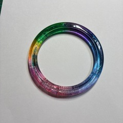 虹色🌈腕輪   ハンドメイド作品の画像