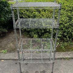 【リサイクルショップどりーむ天保山店】No.4093 メタルラック インテリア 家具 金属製 収納 棚の画像